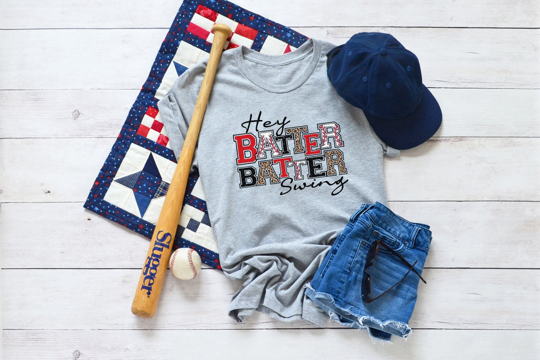 Baseball Hey Batter Batter Swing DTF Print