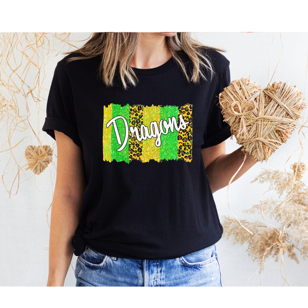 Dragons (Green & Gold) DTF Print