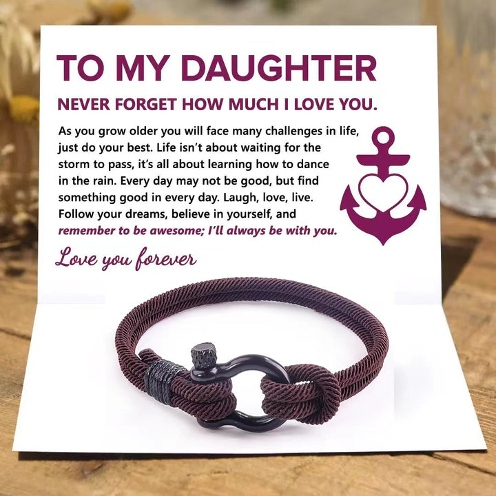 Rope To My Daughter Bracelet