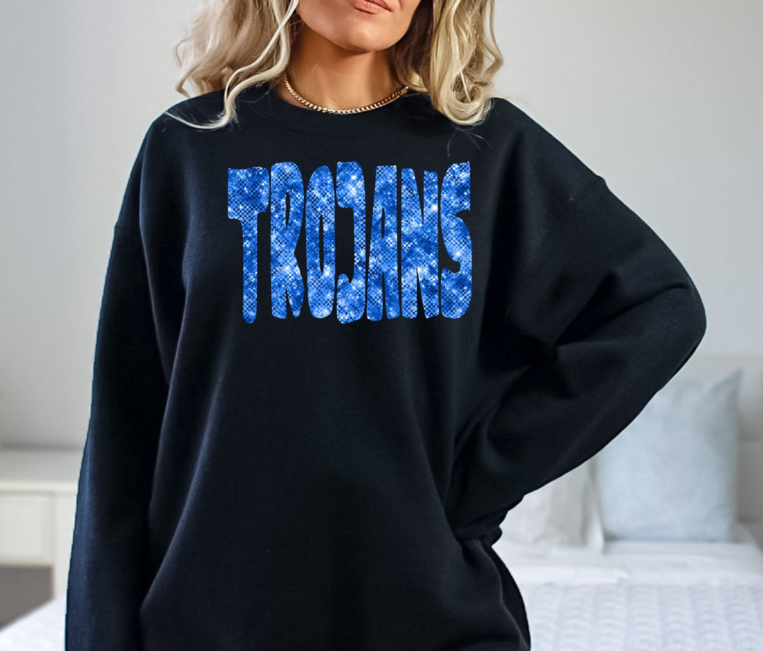 Trojans Bling DTF Print