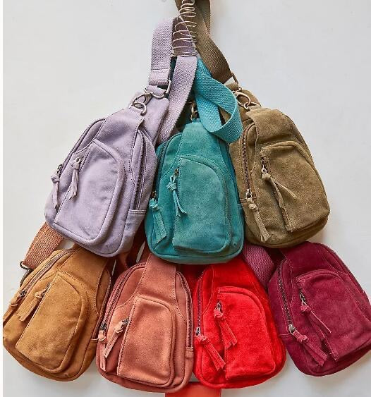 Suede Sling Bags