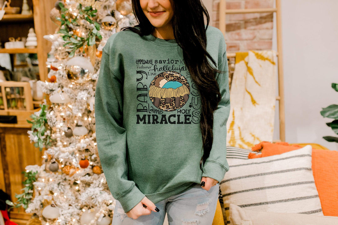 Christmas Miracle Typography Screen Print KL5