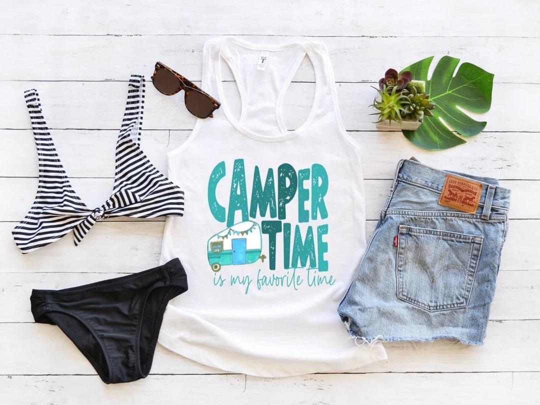 Teal Camper Time DTF Print