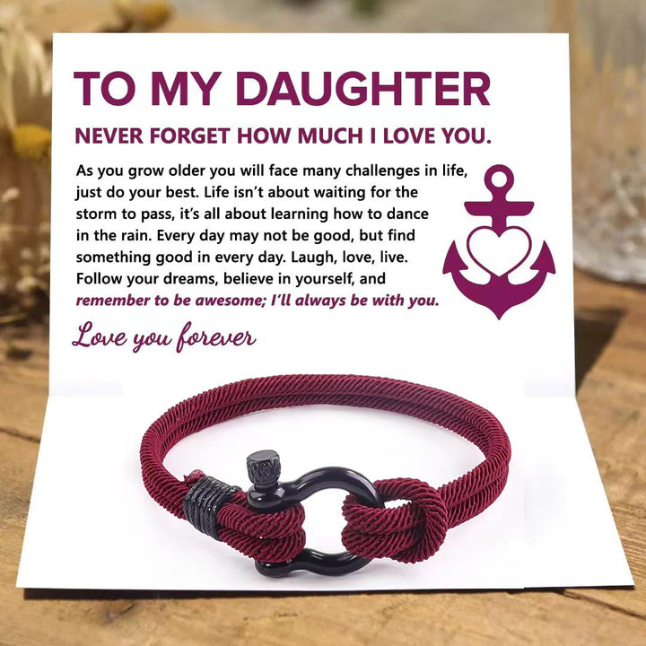 Rope To My Daughter Bracelet