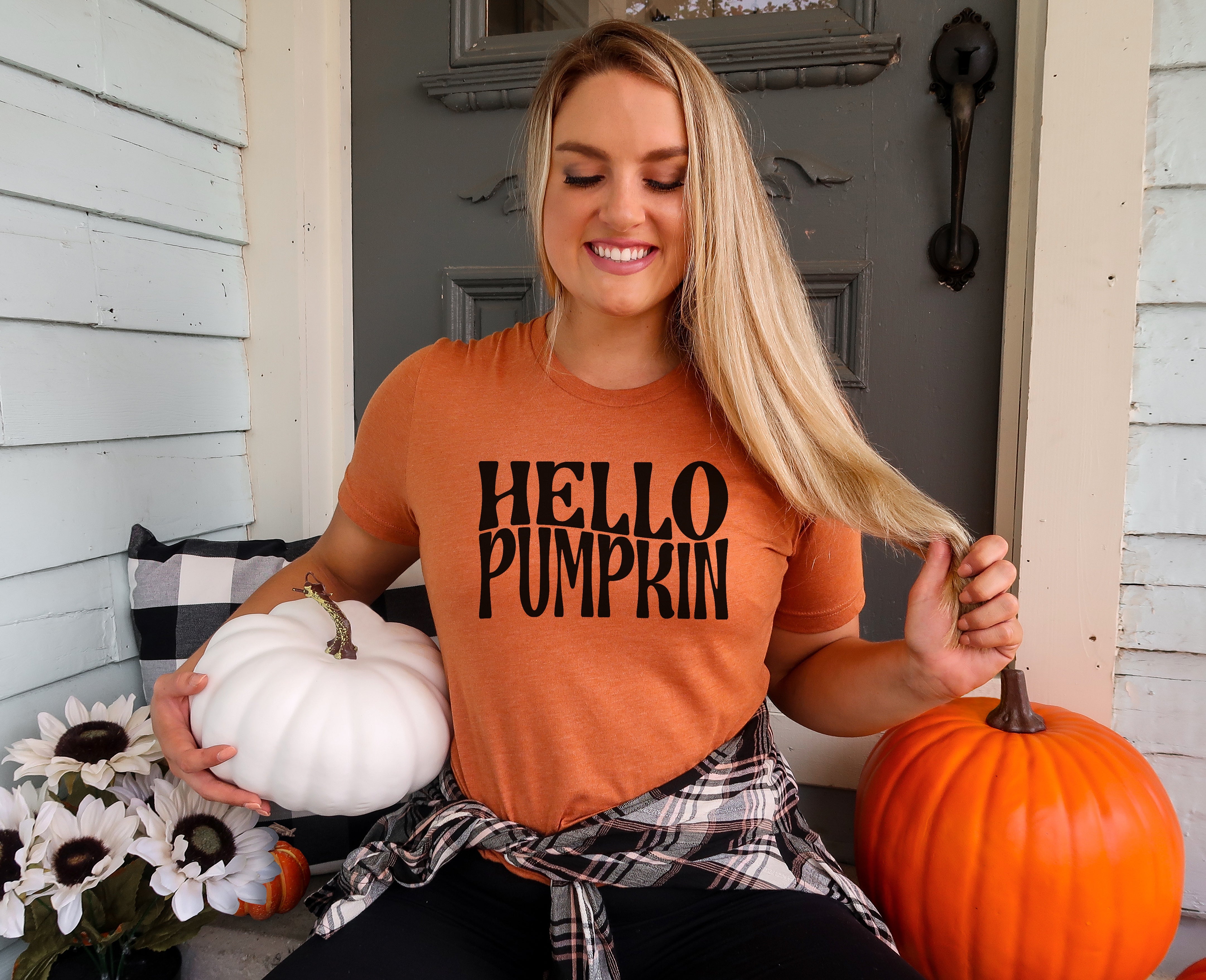 Hello Pumpkin Screen Print (YZ16)