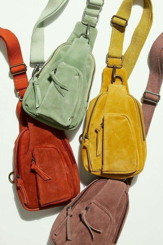 Suede Sling Bags