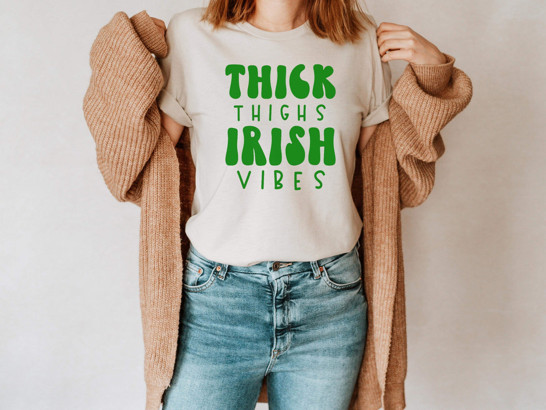 Thick Thighs and Irish Vibes Screen Print ST20