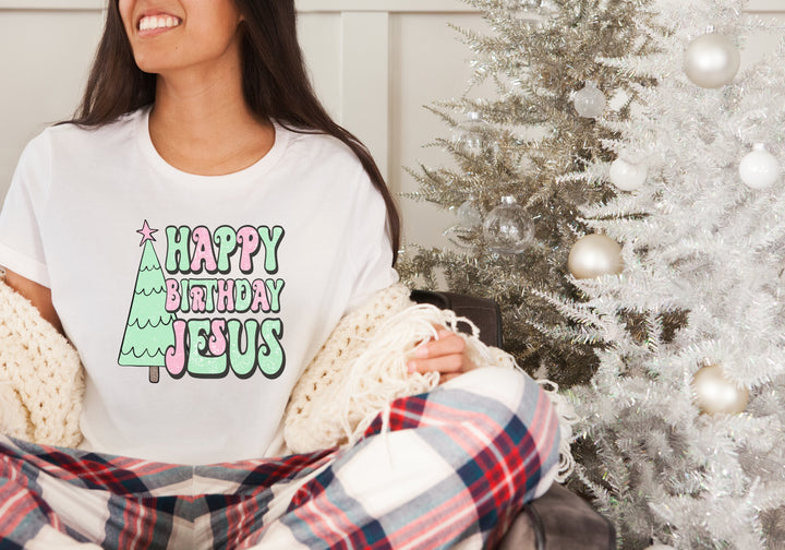 Happy Birthday Jesus Screen Print MN3