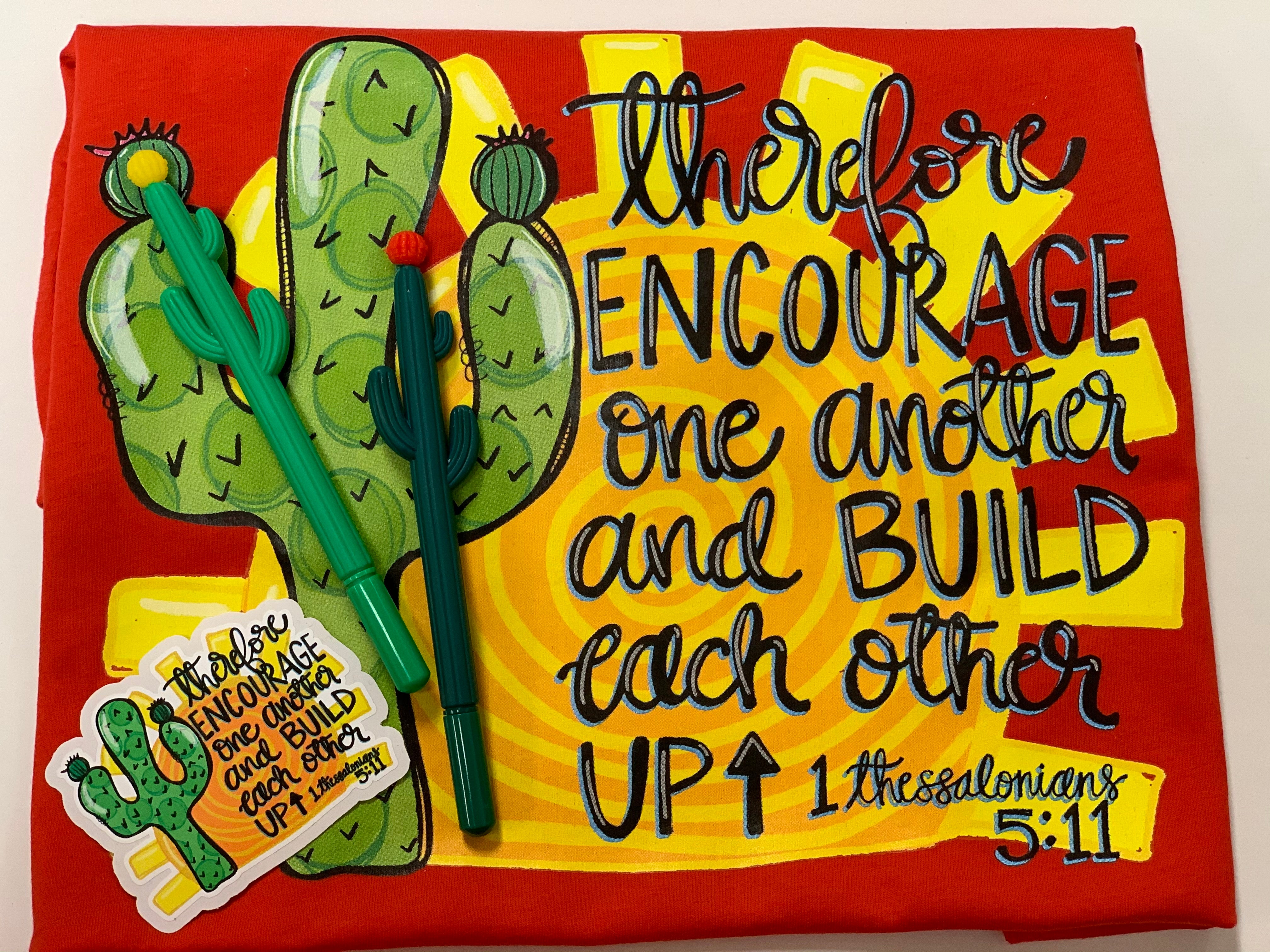 Encourage One Another and Build Each Other Up Screen Print (G21)