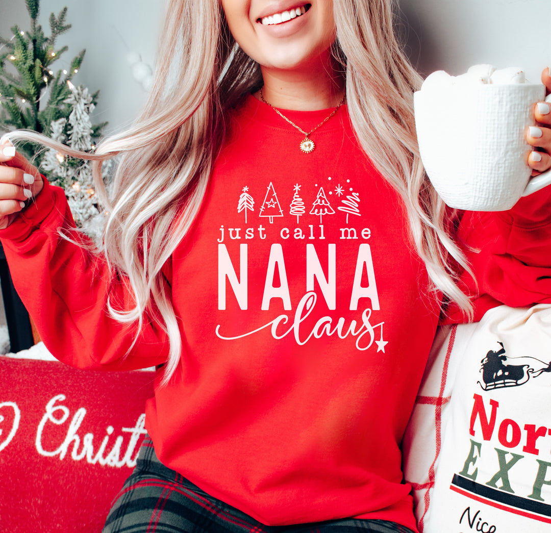 Just Call Me Nana Claus Screen Print KL3