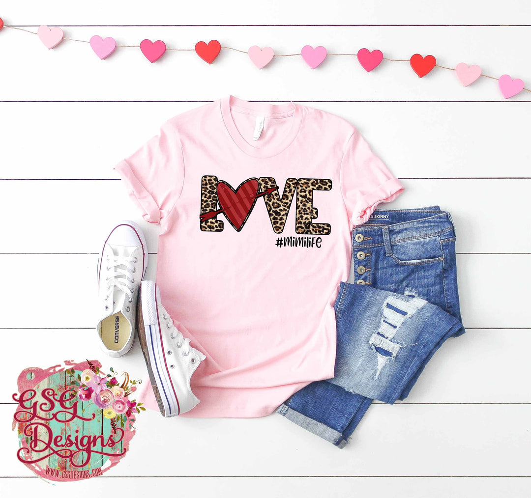 Love Leopard DTF Print