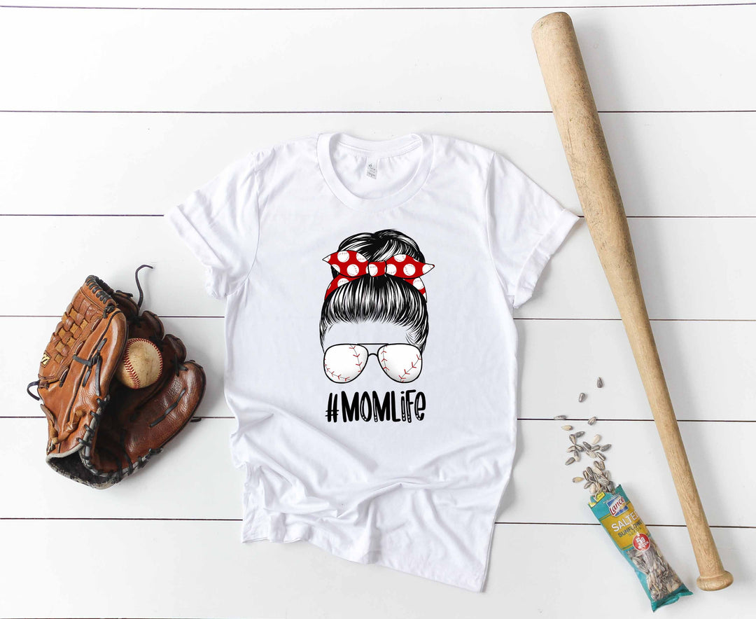 Messy Bun Baseball Mom Screen Print  SPORTS8