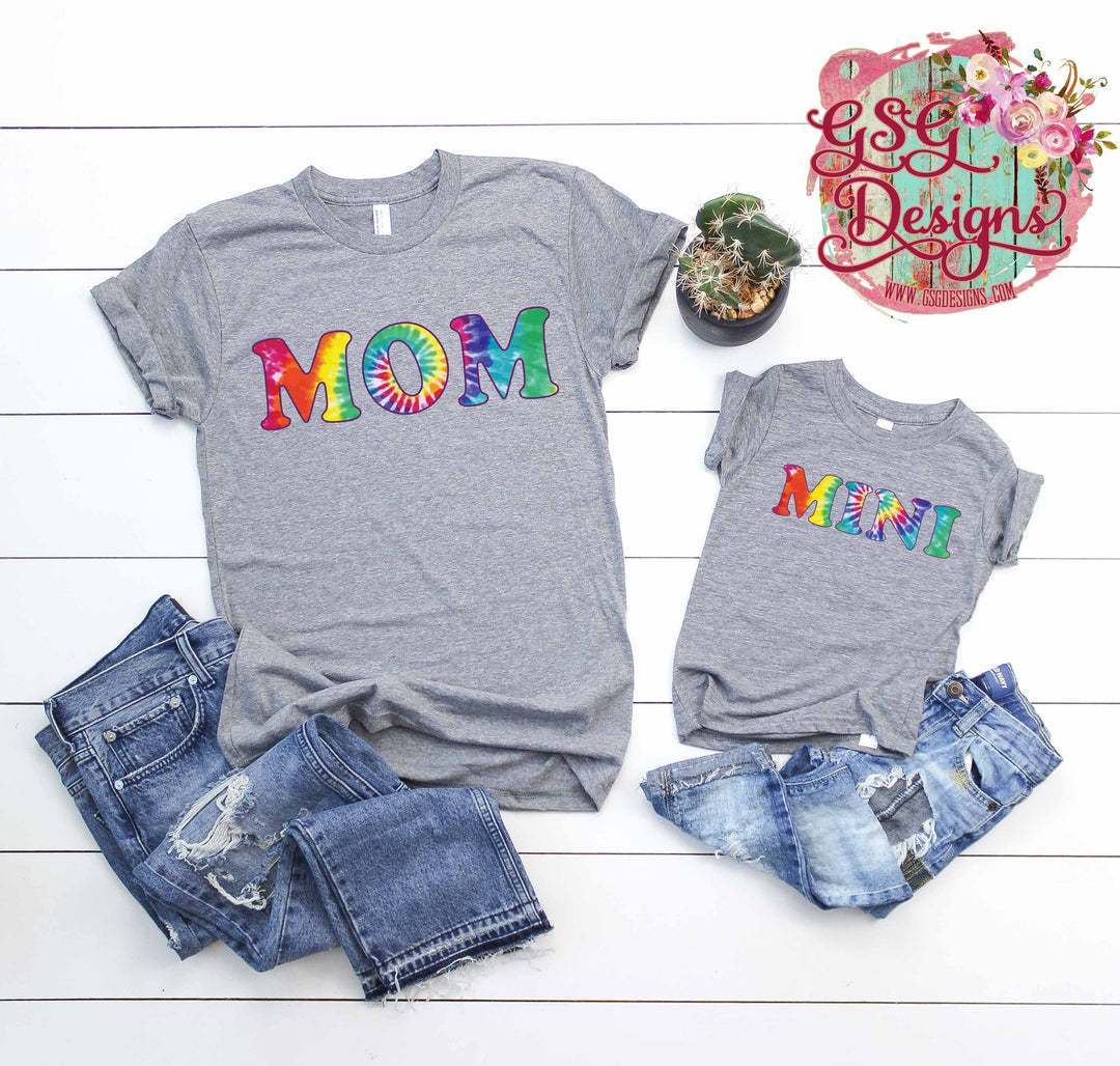 Mom and Mini Tie Dye Screen Print MINI ST7