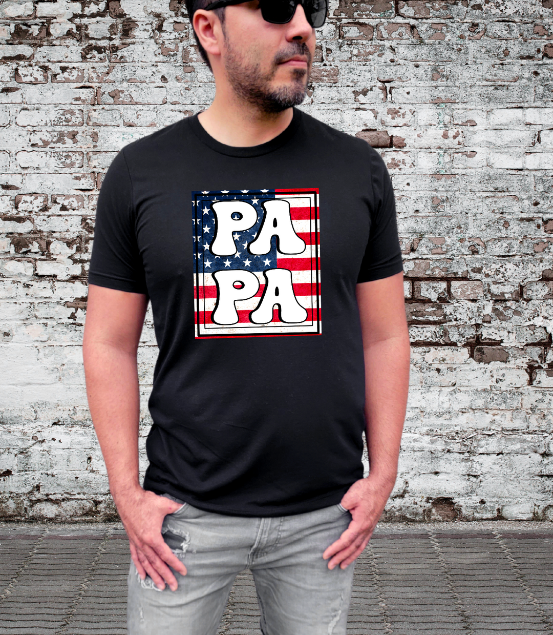 Papa Patriotic  DTF Print